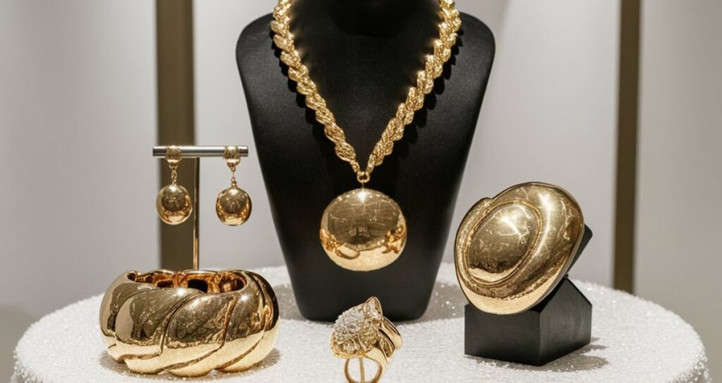 Composition of Gold Plated Jewelry